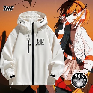 Adachi Rei动漫足立零周边二次元同款冲锋衣夹克羽绒服外套鸭绒冬