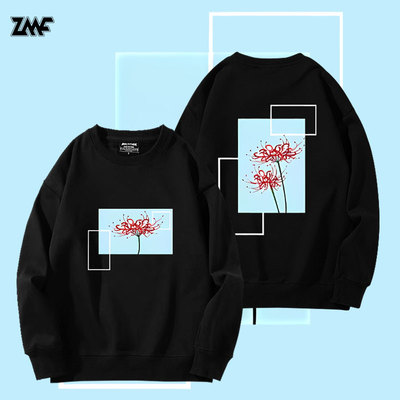 加绒柔顺亲肤保暖圆领卫衣