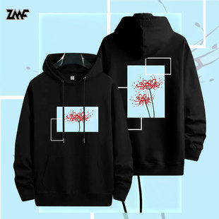 Lycoris Recoil莉可丽丝动漫周边圆领卫衣男女泷奈cos彼岸花同款