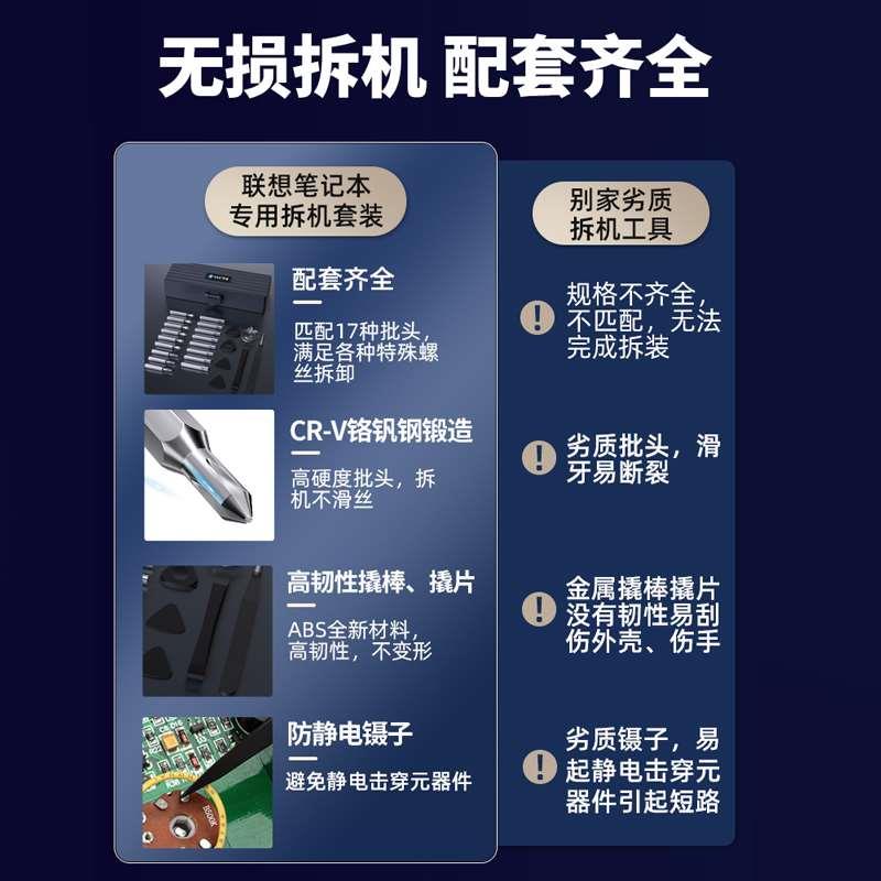 联想拯救者笔记本拆机工具电脑主板风扇拆卸清灰换硅脂螺丝刀套装