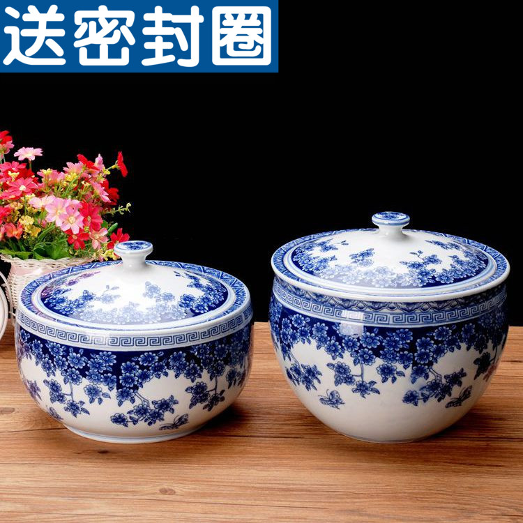 陶瓷带盖储物罐装油食品茶叶图片