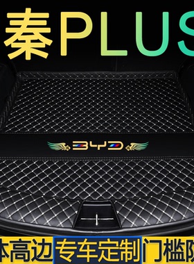 比亚迪秦plusDMi后备箱垫专用秦plusEV尾厢垫水防脏内饰改装用品