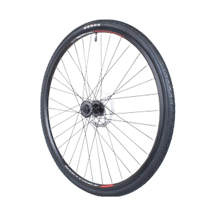 700C公路旅行自行车碟刹轮组卡式快拆培林前后车轮32/35/38/40C