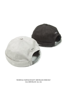 TNPE百搭情侣日系复古男女刺绣休闲圆顶情侣麂皮绒灰色黑色水手帽