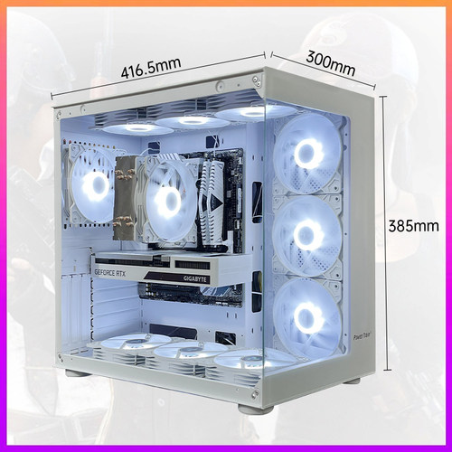 海景房ATX大机箱360水冷显卡40