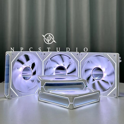 棱镜6Pro机箱散热风扇12CM神光同步5V3针ARGB棱镜4pro风扇灵镜V2