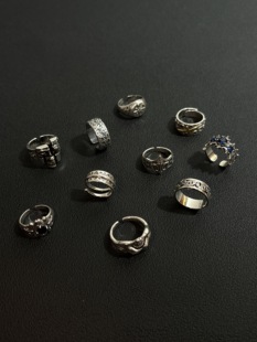 「现货合集」小心袖 Vintage中古戒指原创小众复古男女指环配饰 口