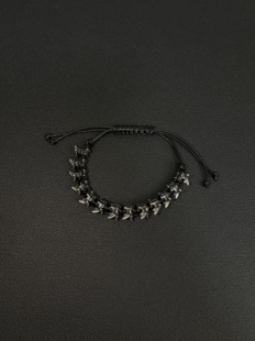 小心袖口 Vintage中古原创暗黑龙骨可调节手链手环男女小众配饰