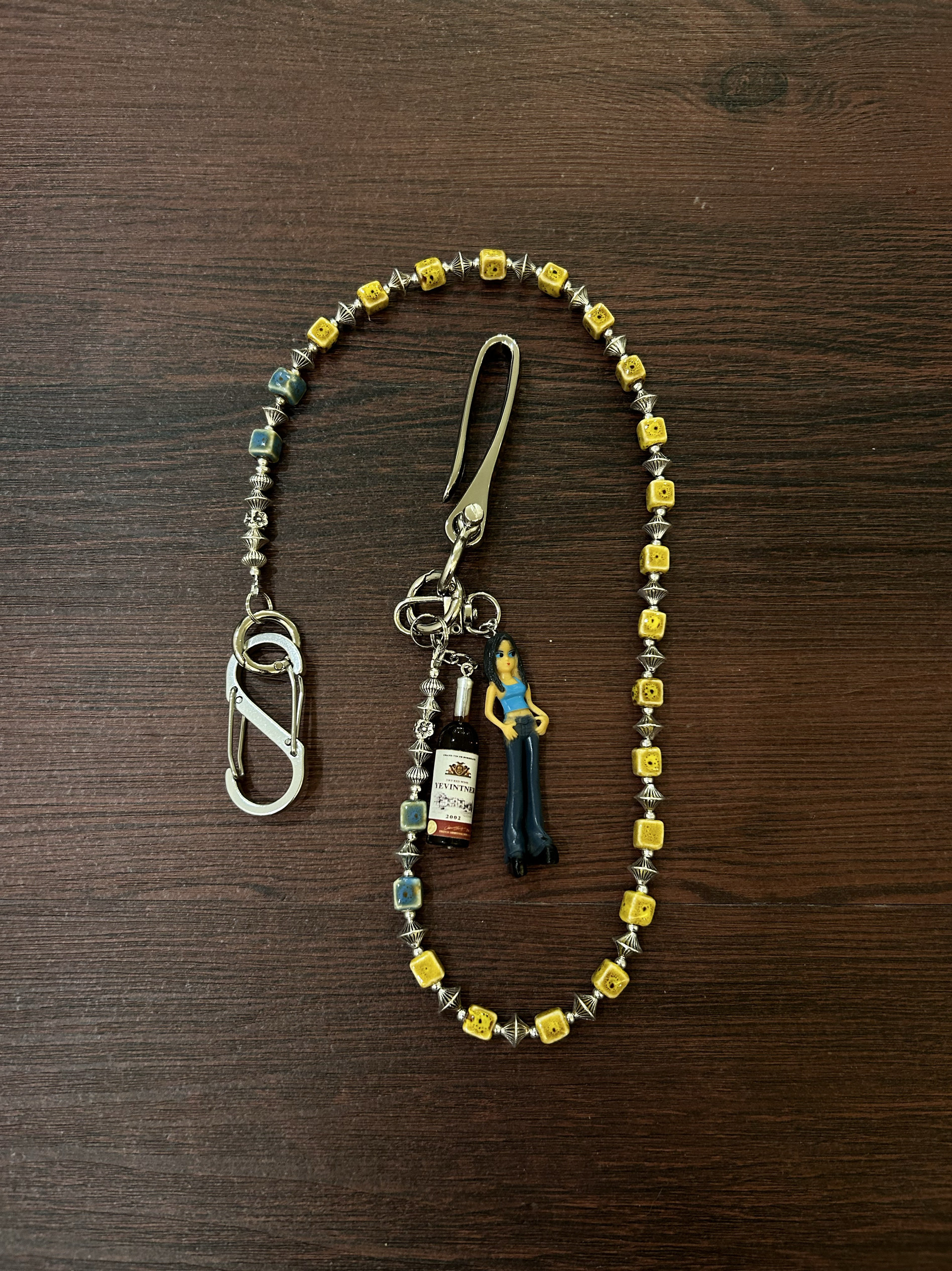 小心袖口"Vintage美式酒瓶女孩复古潮流方珠cleanfit裤链潮流配饰,服饰配件/皮带/帽子/围巾,包挂件,淘宝优惠券,粉丝福利购,淘宝优惠卷