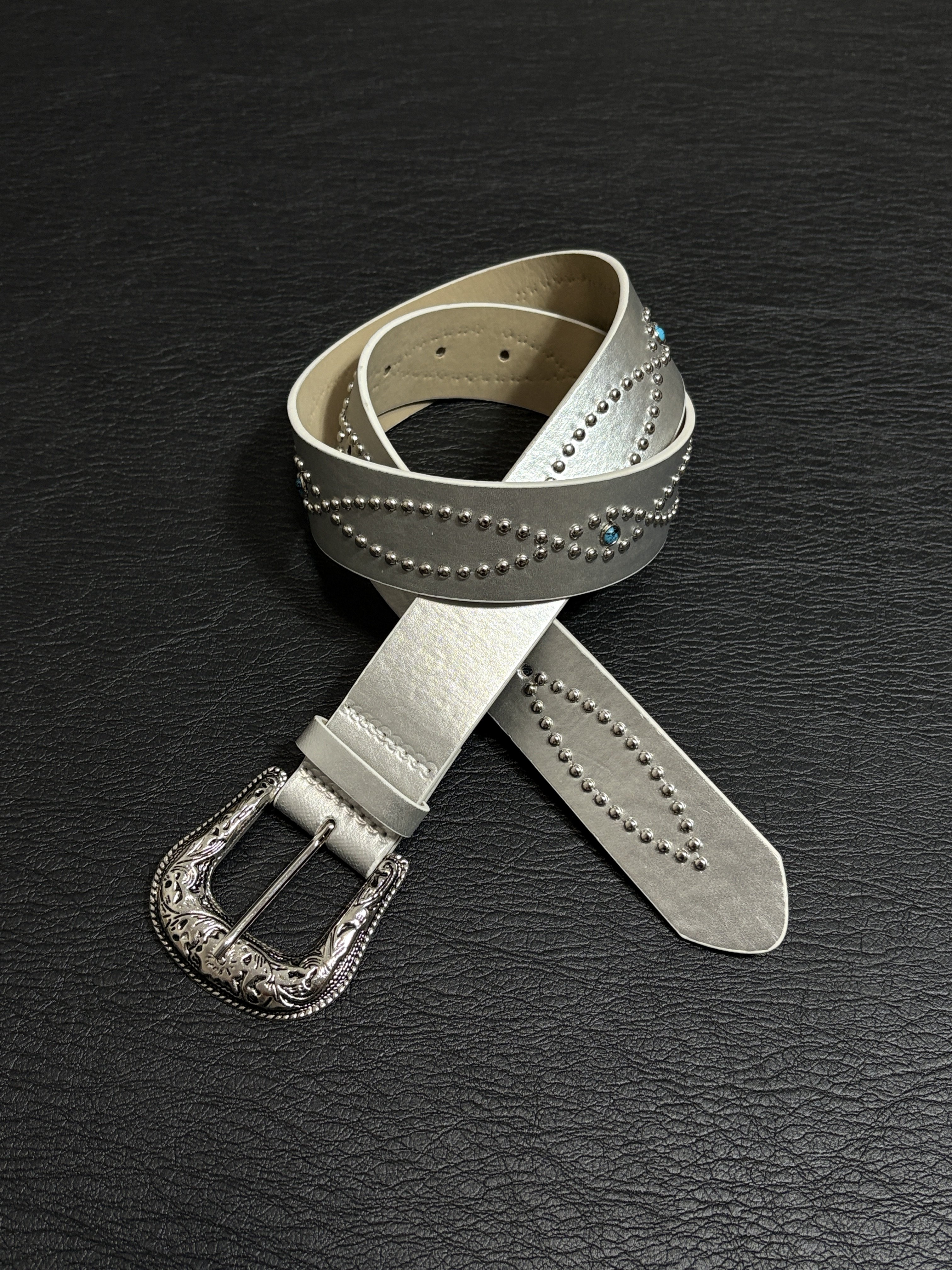 小心袖口 Vintage中古银色铆钉腰带朋克y2k哥特菱形男女皮带配饰,服饰配件/皮带/帽子/围巾,腰带/皮带/腰链,淘宝优惠券,粉丝福利购,淘宝优惠卷