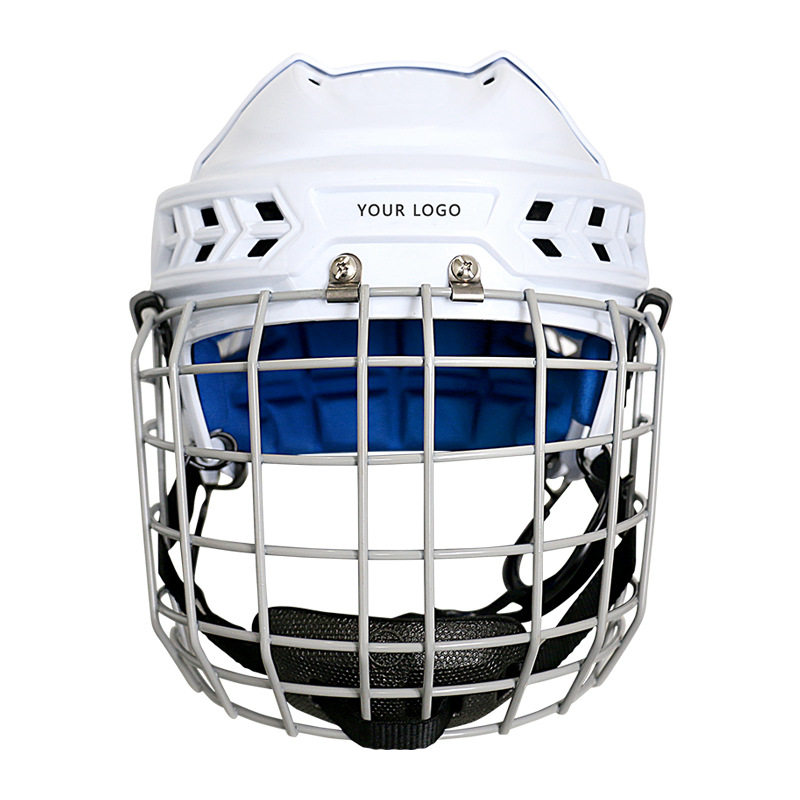 轮滑冰球头盔陆旱地曲棍球头盔面罩橄榄球运动头盔hockey helmet