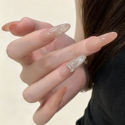 【甜心蝴蝶结】纯手工穿戴甲蝴蝶结粉色波点猫眼高级显白美甲贴片