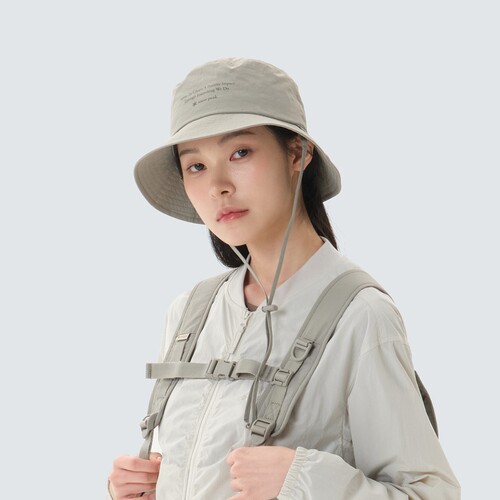 SnowPeak雪峰正品春夏新款字母印花户外防晒渔夫帽盆帽S26ZUCHA18