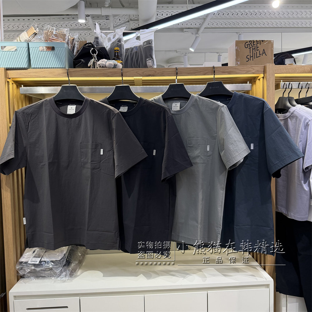 Snowpeak雪峰正品春夏款基础百搭速干材质男款短袖T恤S26MURTS80