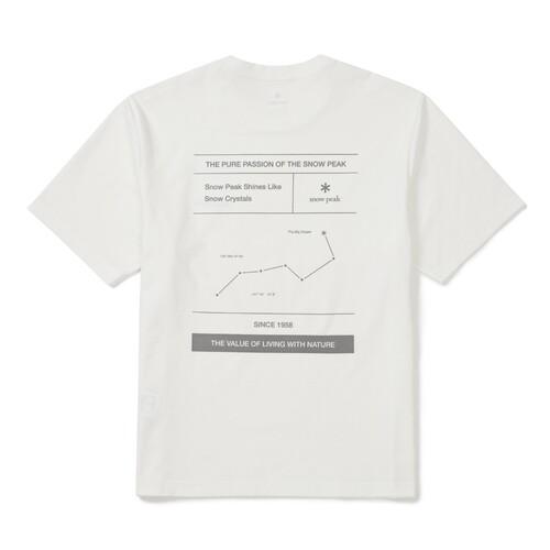 Snowpeak雪峰专柜正品春夏新款图形印花情侣款短袖T恤S26MUTTS52