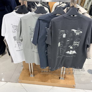 Snowpeak雪峰正品春季新款露营风男款休闲短袖T恤S26MUFTS06