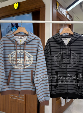 Wacky willy火柴人专柜正品春夏新款条纹撞色连帽外套WA2601HZ17