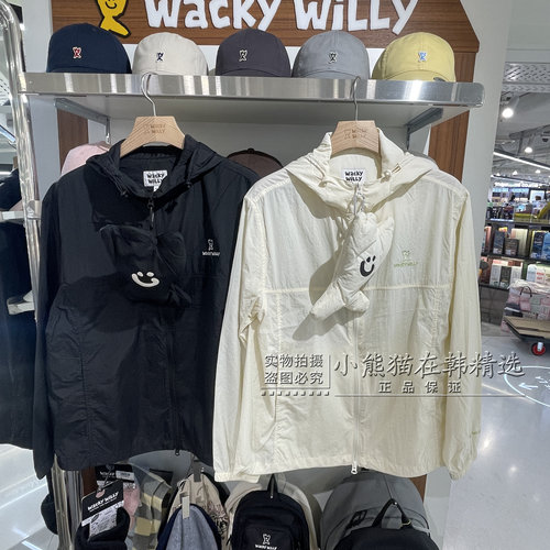 Wacky willy火柴人专柜正品春夏新款薄款连帽夹克外套WA2601JK12