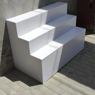 台阶型中岛柜梯形货架阶梯展示架鲜花置物架鞋帽展示架礼品展示柜