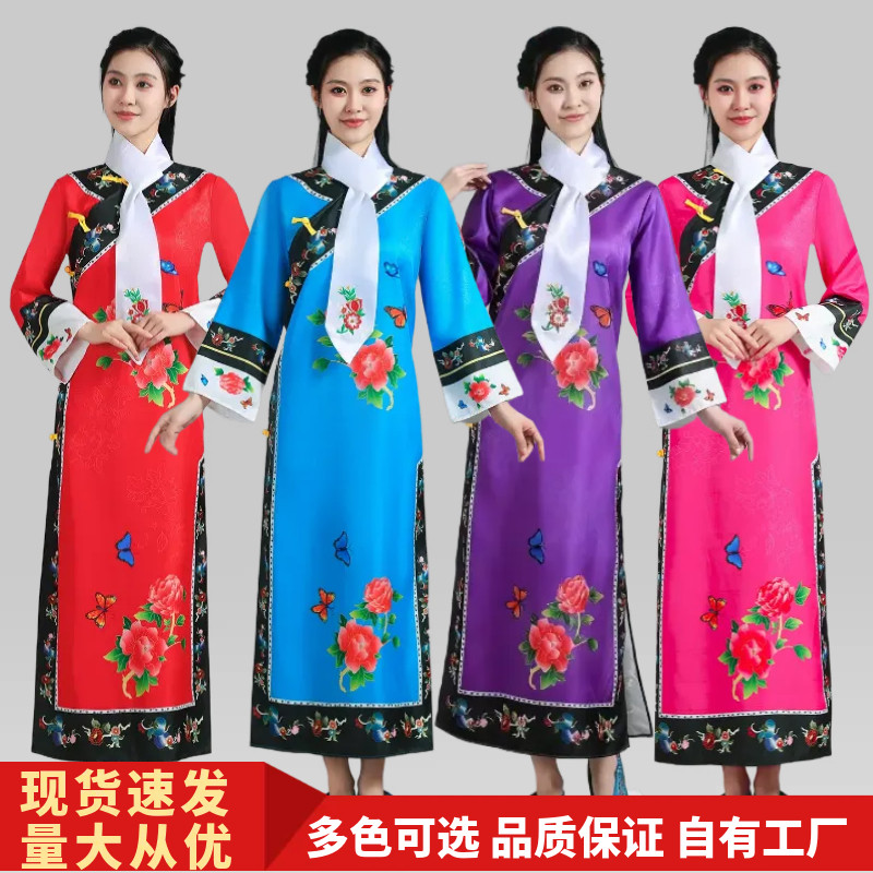 清朝还珠格格满族儿童古代演出服