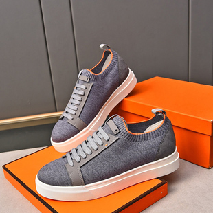 邦家尼欧洲站男鞋男板鞋潮牌英伦发型师休闲单鞋飞织四季透气鞋子