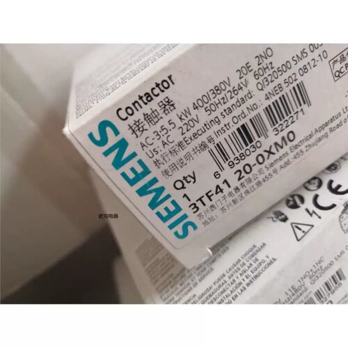 议价20E交流AC220V接触器3TF41 20-0XM0 全新正品 380V 2NO
