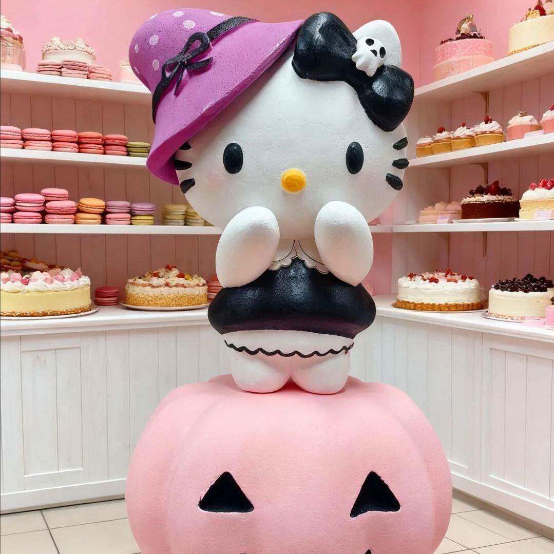 万圣节特供创意KT泡沫公仔可爱糖果风美陈摆件热销萌宠新宠