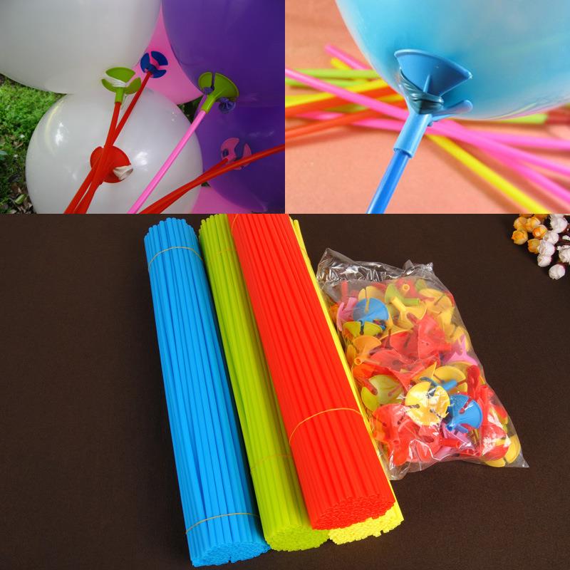 地推气球拖杆配件托杆气球杆棒绑气球用品结婚庆装饰布置节日用品