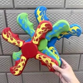 四叶回旋镖儿童飞盘软材质回力标飞去来器可旋转儿童户外飞天玩具