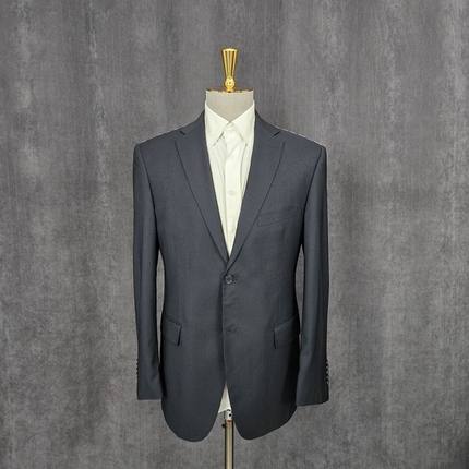 178高140斤卡丹家羊毛黑色小众时尚商务男士西装休闲高端绅士D095