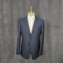 178高140斤卡丹家羊毛桑蚕丝黑色商务男士西装休闲高端绅士D094