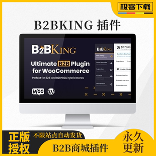 B2BKing插件 Wordpress B2B商城批发零售管理插件 原版激活