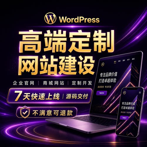 Wordpress网站定制开发外贸商城询盘企业官网模板主题二次开发