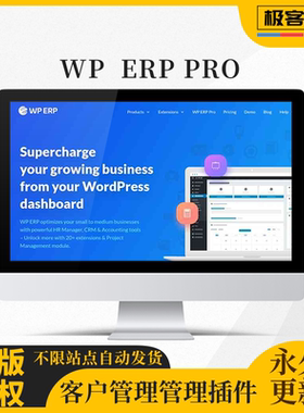 WP ERP Pro 插件 客户关系管理 CRM 人力资源 会计 数据 仪表板