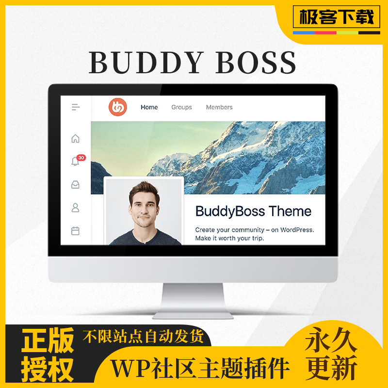 BuddyBoss Platform Wordpress在线社区论坛和会员主题+插件