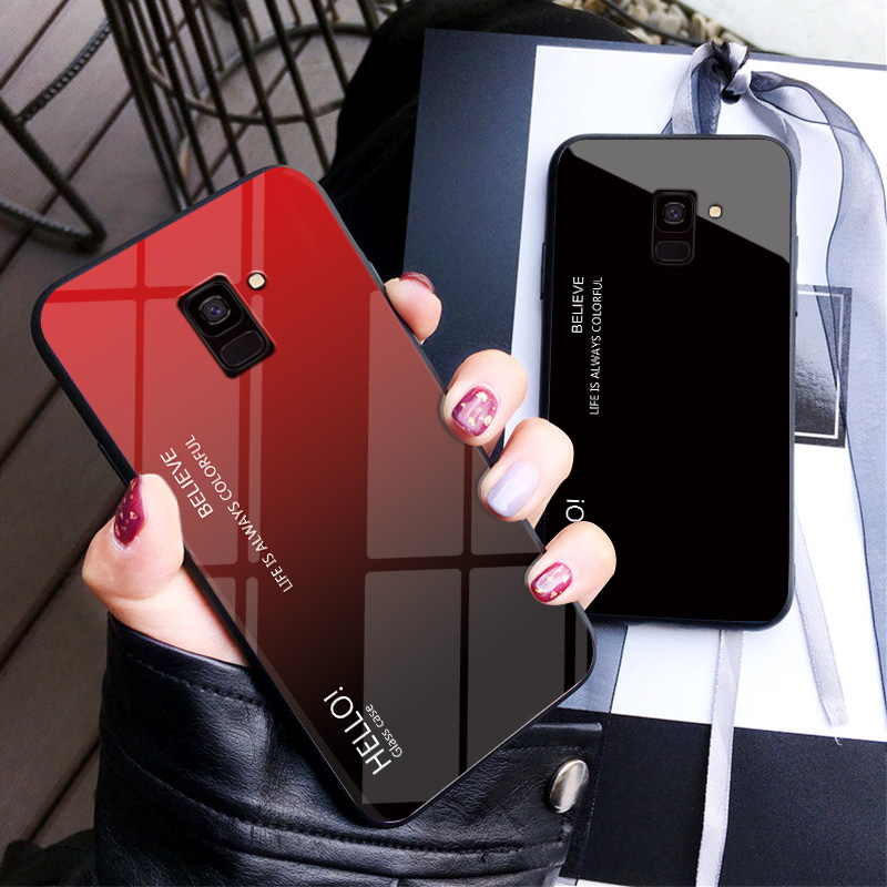 适用于A8+Plus三星A730F/DS|A800J/S软硅胶钢化玻璃手机壳保护套