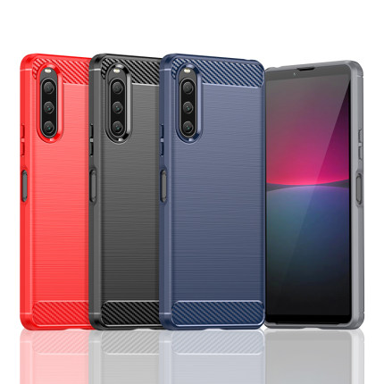 适用索尼Xperia 10 II|XQ-AU51/AU52拉丝软硅胶防摔手机壳保护套