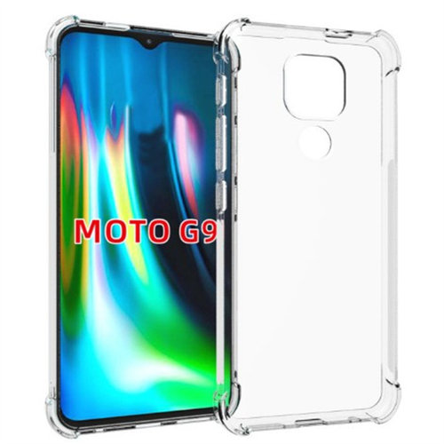 MOTO软硅胶简约透明四角气囊防摔