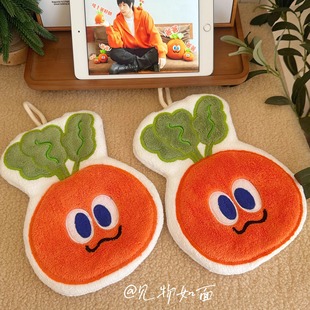 五月天阿信卜卜擦手巾可爱萝卜卡通擦手巾厨房卫生间毛巾吸水加厚