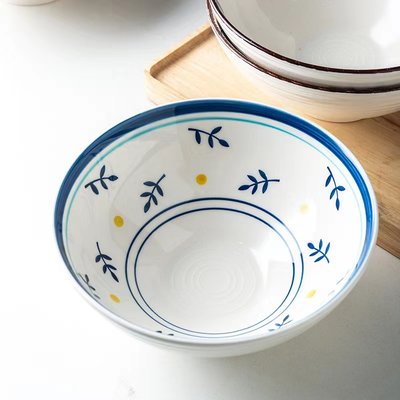 见物如面日式面碗餐具拉面碗陶瓷斗笠碗拌面碗汤碗家用大号吃面碗