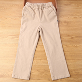 子春秋款 中大童西裤 2025新款 休闲裤 儿童校服校裤 男童女童卡其色裤