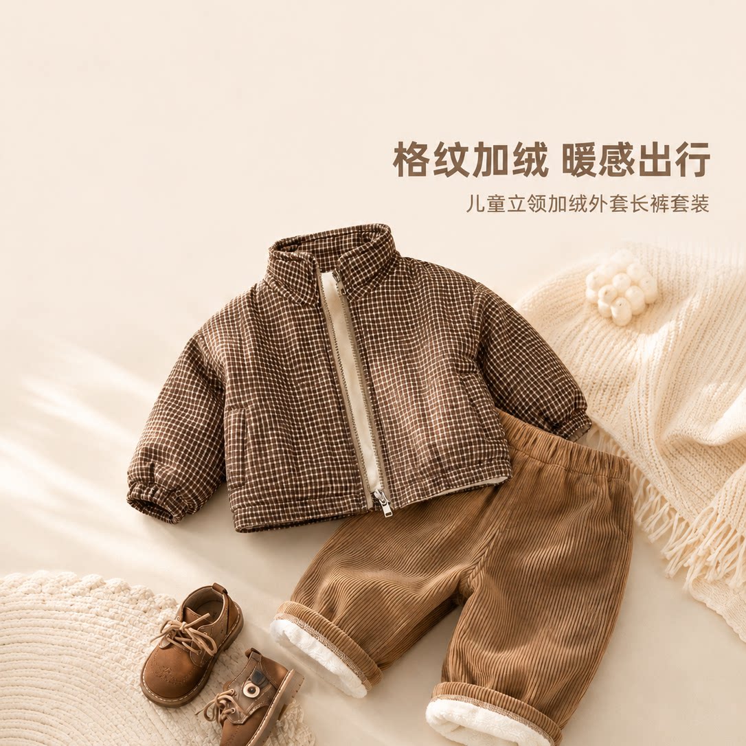 韩国童装潮酷男宝宝棉服冬季新款
