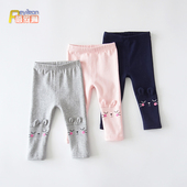 洋气薄款 小女童宝宝春装 1一2岁纯棉婴儿幼儿童装 子外穿春季 打底裤