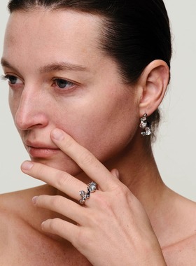 气质马卡龙小众设计耳钉辣妹