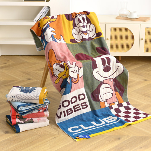 成人家用裹巾纯棉纱布浴巾