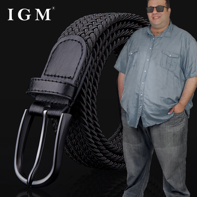 松紧弹力腰带男士大码加长皮带