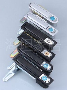 海坦 MS480锁  MS818电柜箱不锈钢带挂锁配电柜锁平面锁MS490方