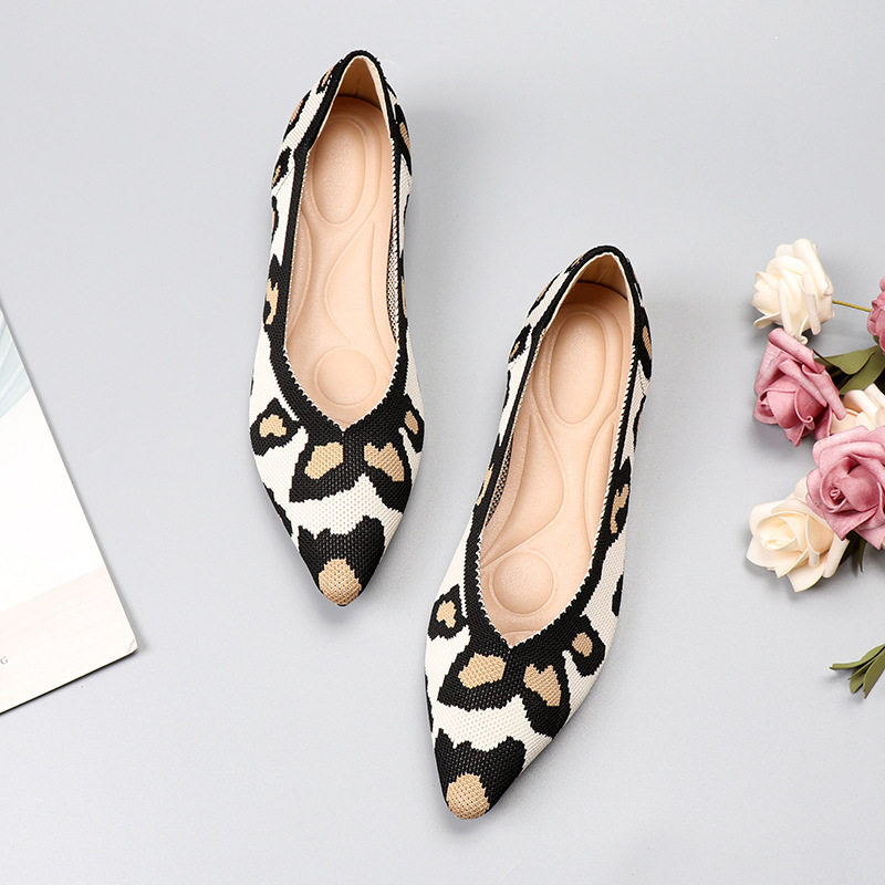 蛋卷欧美王妃鞋春秋飞织单鞋豆豆鞋平底大码女鞋软底针织尖头船鞋,女鞋,时尚休闲鞋,淘宝优惠券,粉丝福利购,淘宝优惠卷