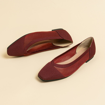 鱼丝网状王妃鞋夏季编织通勤工作