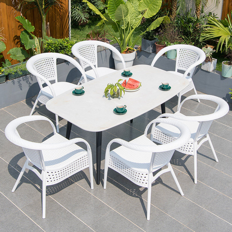 藤朝室外桌椅岩板户外庭院休闲组合露天露台防水防晒简约阳台仿藤,住宅家具,桌椅套件,淘宝优惠券,粉丝福利购,淘宝优惠卷